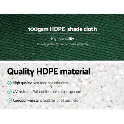 50% Shade Cloth Heavy Duty 3.66m x 30m - Various Colour
