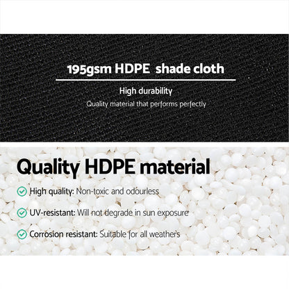 90% Shade Cloth Heavy Duty 3.66m x 30m - Various Colours