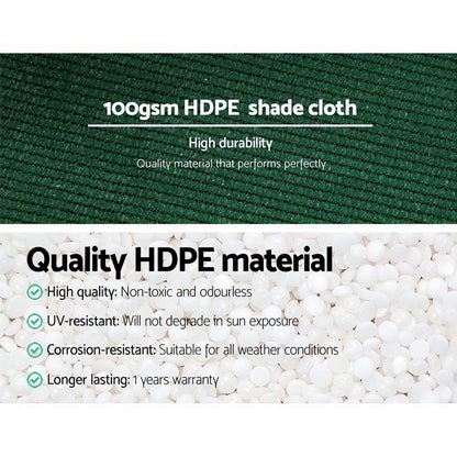 50% Shade Cloth Heavy Duty 1.83m x 20m - Various Colours