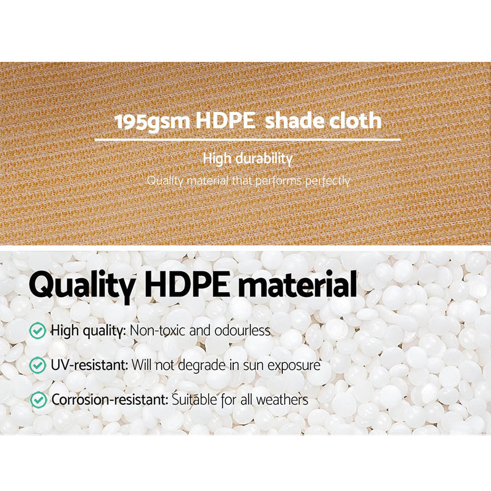 90% Shade Cloth Heavy Duty 3.66m x 30m - Various Colours