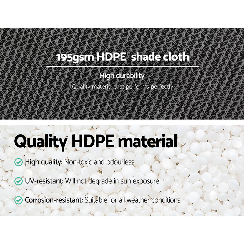 90% Shade Cloth Heavy Duty 3.66m x 30m - Various Colours