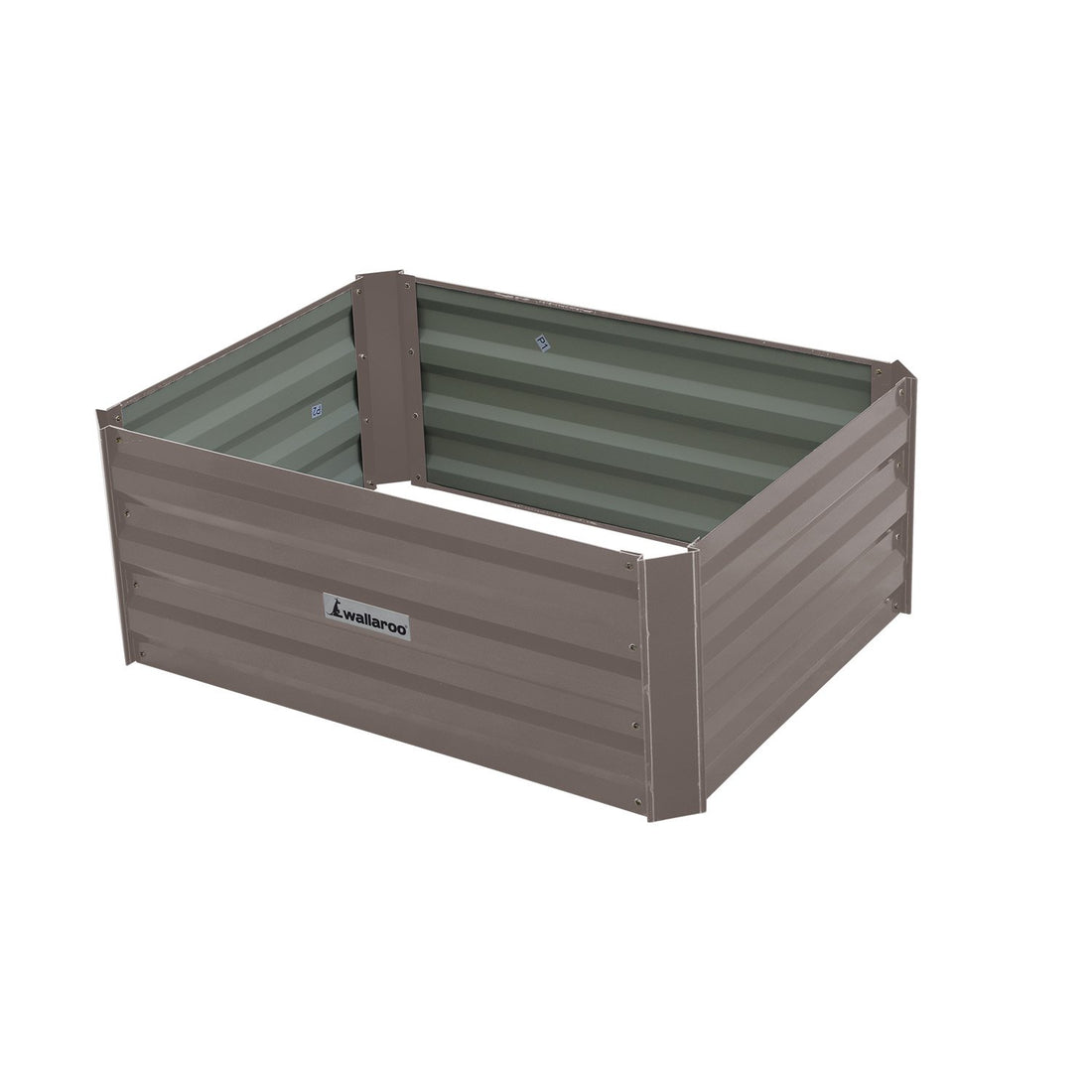 Wallaroo | Galvanised Steel Garden Bed  .8m x .6m x 300mm- Grey