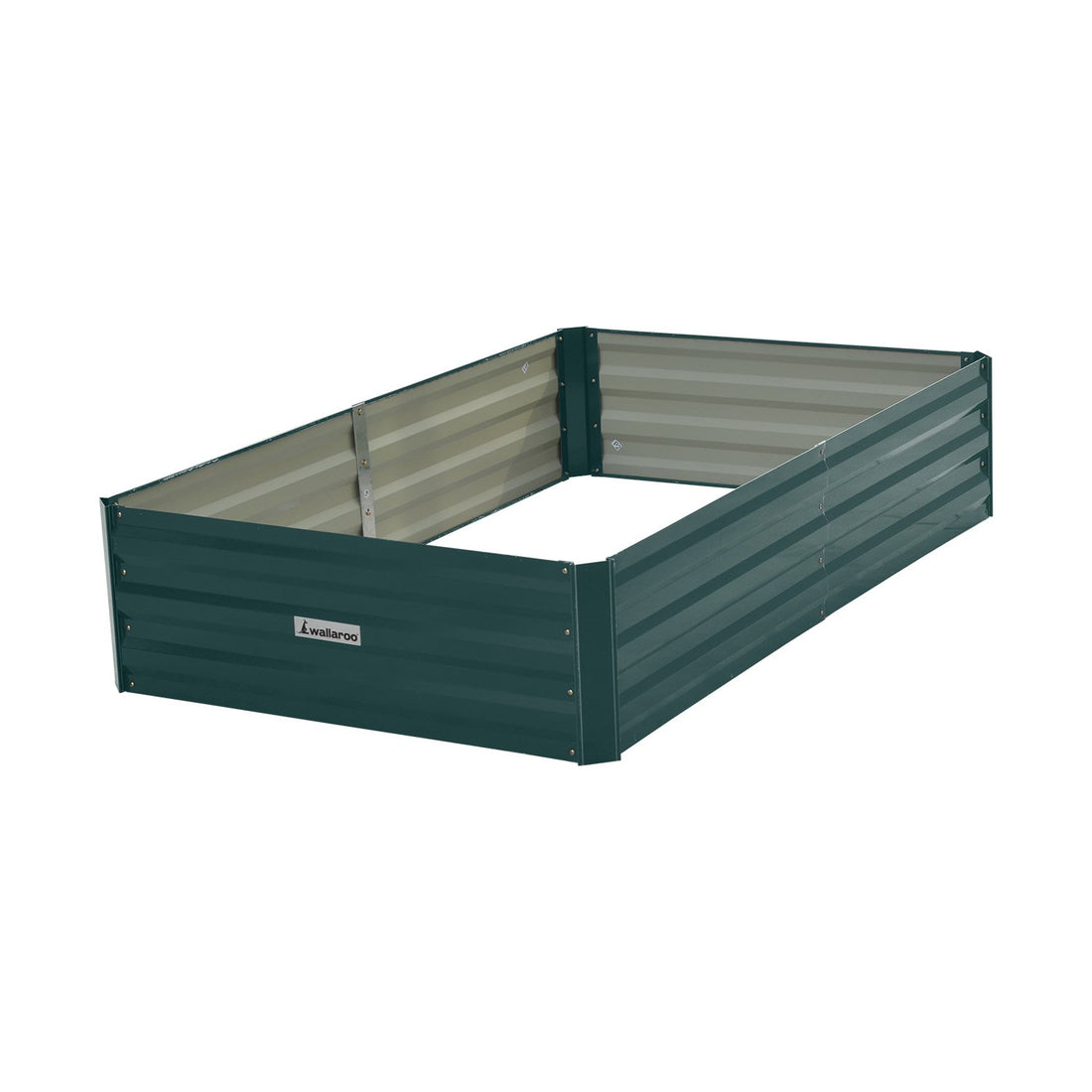 green wallaroo galvanised steel raised garden bed