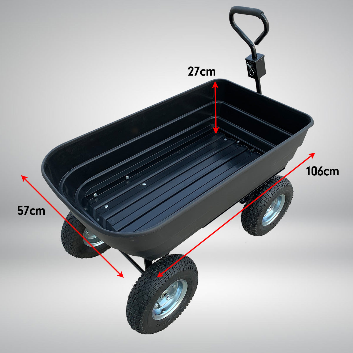 Kartrite Garden Dump  Wagon Carrier Wheel Barrow 300kg