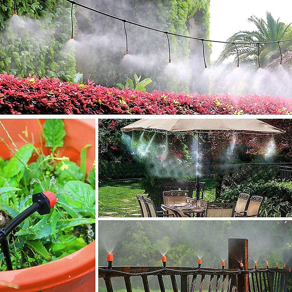 Drip Irrigation System Plant Self Garden Watering Hose Spray Kit garden hose